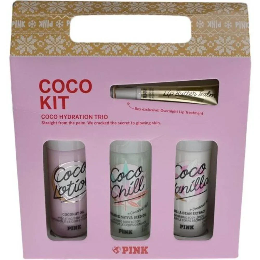 Victoria's Secret PINK Coco Body Care Gift Set: Coco Chill Vanilla Dream Angels